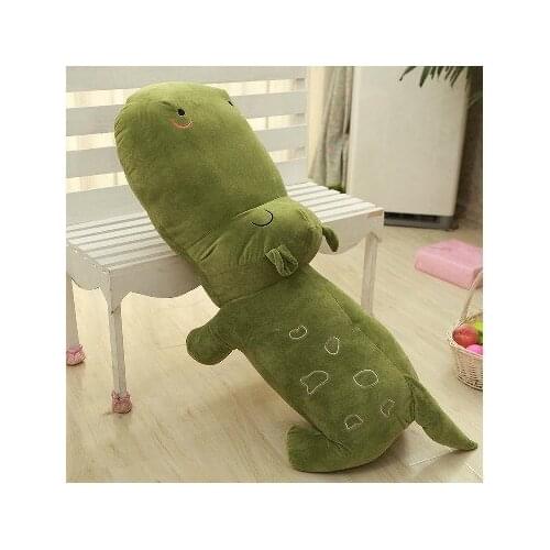 Cute plush green hippo toy new cute cartoon hippo doll gift toy about 80cm 0075