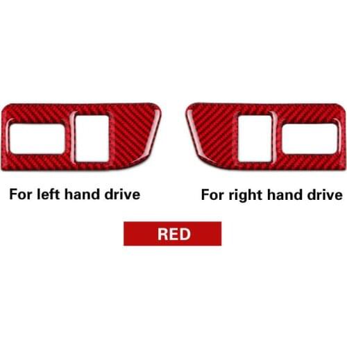 Soft Red Carbon Fiber Rear Trunk Switch Cover For Subaru BRZ Toyota 86 2013-2020