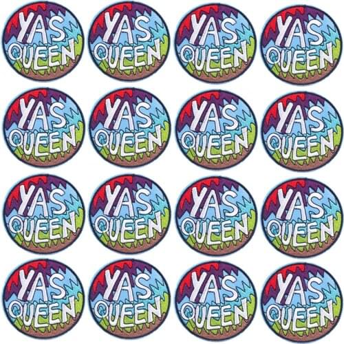 Prajna 10PCS Feminist Patches For Clothing Iron On Patches DIY Embroidery Patches For Clothes Yes Queen Badges Stickers Applique