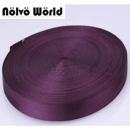 25mm 1 inch wide nylon tape webbing ribbon for DIY hand bag strap,backpack bags strap,seat belt 10 yards/lot