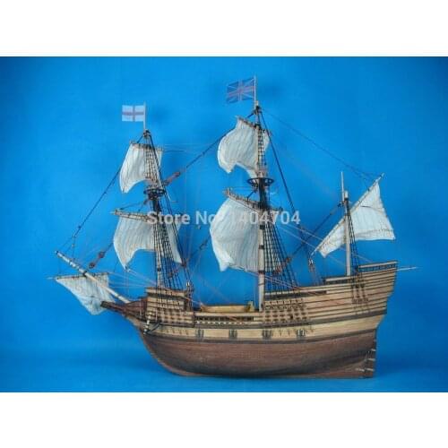 NIDALE Model Classic wooden ship model kit The Mayflower wooden sail boat wooden model