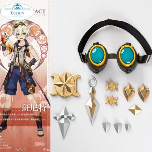 Genshin Impact Bennett Goggles Cosplay Accessory Halloween Costume Prop Mondstadt Game props