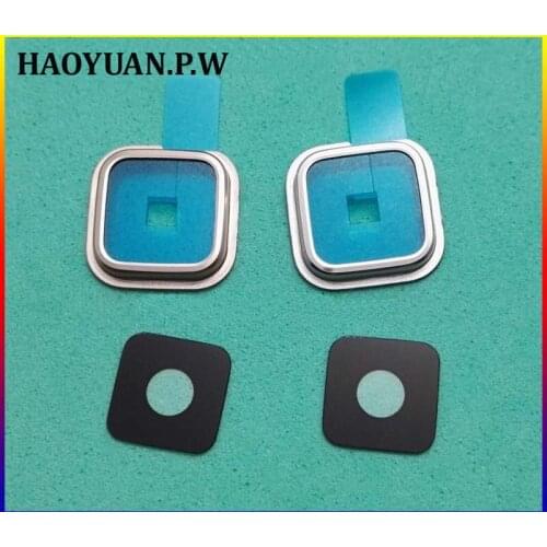 Original New Rear Back Camera Glass Lens+Frame Housing Cover Case+Adhesive for Samsung Galaxy S5 SV I9600 G900