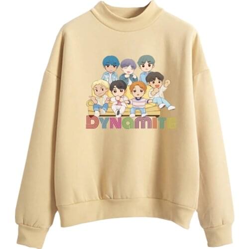 2020 Autumn/winter outfit Bangtan Boys cute cartoon sweatshirt Dynamite peripherals should be the same style