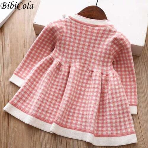 Baby Dresses Autumn Casual Baby Girls Clothes Kids Dresses For Girls Cotton Knit Dress Birthday Princess Dress New Daily Wear