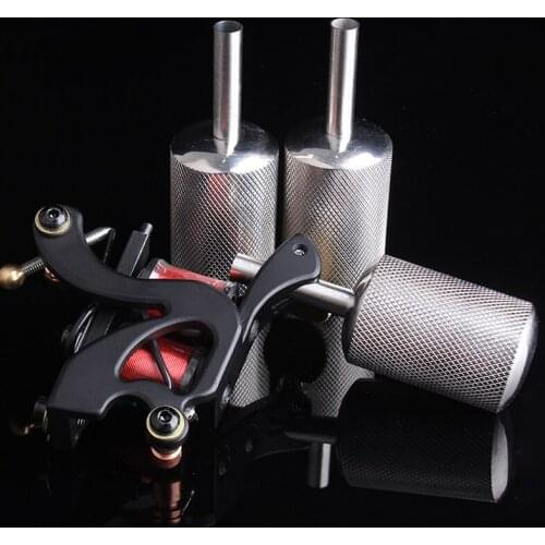 1PCS 30MMStainless Steel Tattoo Grip With Back Stem Professional Tattoo Machine Grips Tattoo Tubes Tips Tool Free Shipping