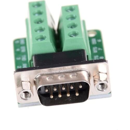 RS232 RS485 Adapter Signals Interface Converter Male COM D sub 9Pin DB9 connector Terminal Module