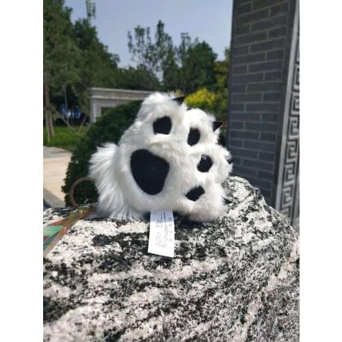 Cute Wild animal tiger Women Claw Paw Plush Mittens Warm Soft Plush Short Fingerless Fluffy Bear Cat Gloves Costume Half Finger