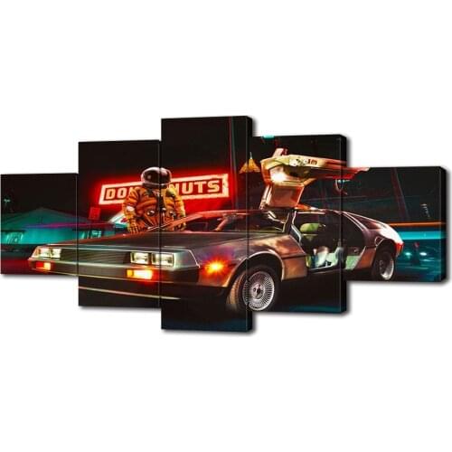Modern Canvas Painting The Same Car In The Movie Posters and Prints Wall Art Picture for Living Room Home Decor with Frame