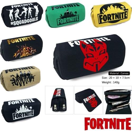 Fortnite Student Pencilcase Large Capacity Pencil Case Kids Anime Toys Pen Bag School Supplies Stationery Pouch Boys Game Gifts