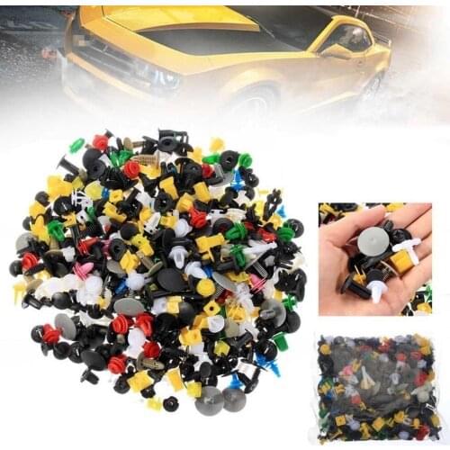 1000pcs/set Car Trim Rivets Mudguard Fender Door Panel Push Pins Bumper Interior Decoration Plastic Clips