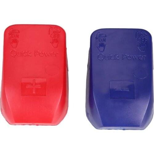 2pcs Quick Release Battery Quick Connect Durable Replacement Battery Terminal Clamp Red Blue Copper