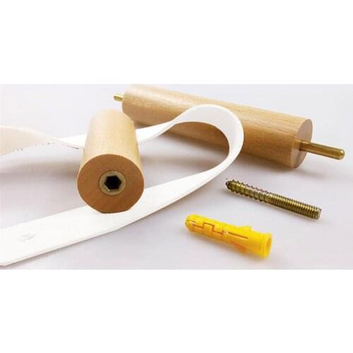 2Pcs/Set Toilet Paper Towel Dispenser Wooden Paper Roll Holder Bathroom Rolled Paper Holder Household Storage Rack Accessory