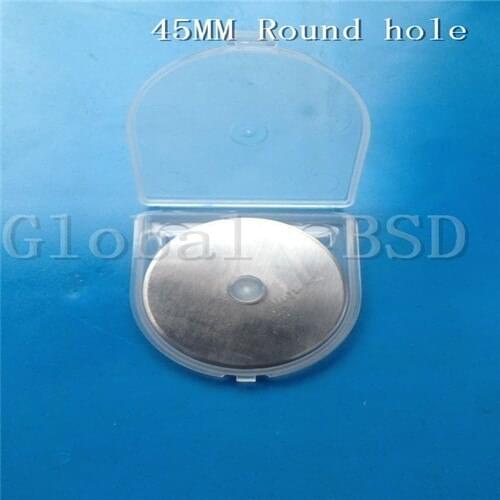 500pc/Lot 45mm Rotary Cutter Blades round hole fabric Cloth Craft Paper Cut Hand Held Replacement Fits Olfa