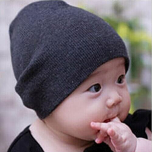 6-Color Newborn Baby Unisex Beanie Hat Soft And Cute Cotton Hat Winter Warm Solid Hat Baby Toddler Knit Hat Hat