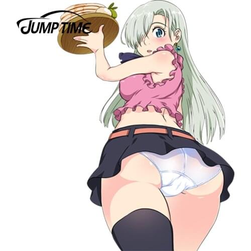 JumpTime 13cm x 9.1cm 3D Car Stickers Nanatsu no Taizai Anime Japanese Vinyl Car Stickers Decals Windows Car Accessories