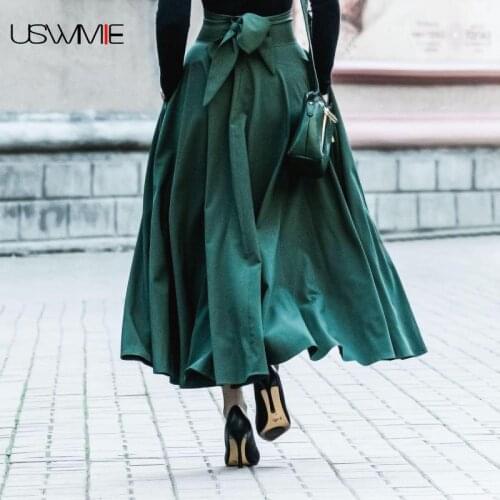 Free Shipping Spring Summer New Fashion Outwear Swing Casual Solid Color Skirts Womens High Waist Comfort Sexy Skirt
