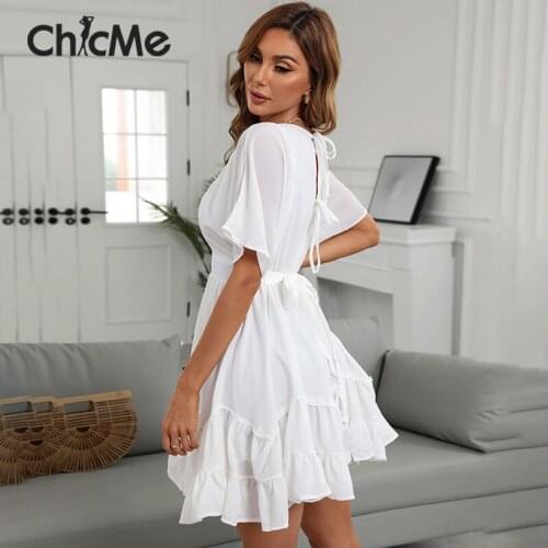 Летние платья с коротким рукавом Chicme China At AliExpress