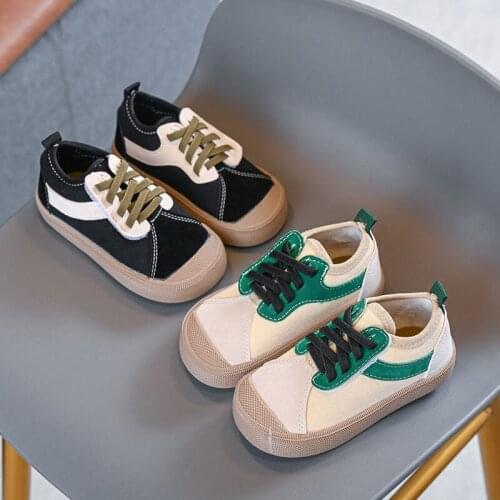 Children Canvas Shoes Summer 2021 New Boys and Girls Casual Flats School Shoes Non-slip Cute Student All-match Fashion 21-30 Hot