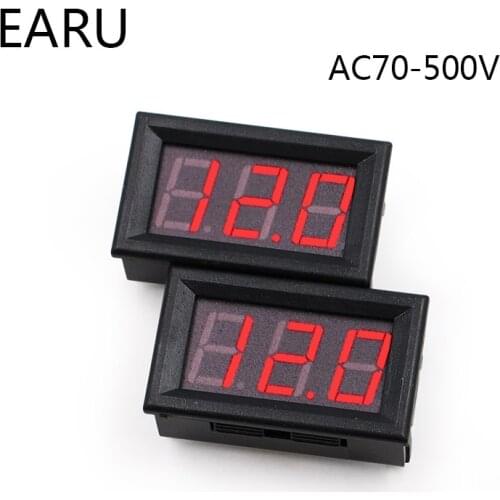 AC70-500V Voltmeter Mini LED Display Digital Voltage Meter Moniter Tester Instrument 0.56'' Inch Red Factory Online Wholesale