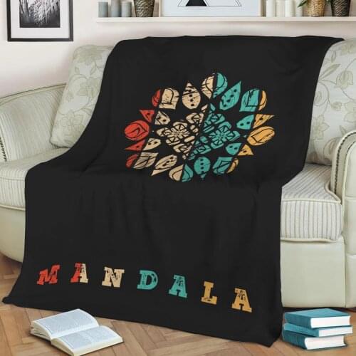 Geometric Girl 3D Printed Velvet Plush Throw Fleece Blanket Bedspread Sherpa Blanket Home Decora