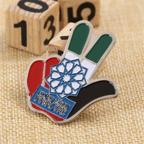 Customized Expo 2020 Dubai UAE Finger Magnet Badges