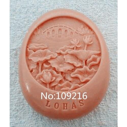 Wholesale!!!1pcs LOHAS Flowers (Zx812) Silicone Handmade Soap Mold Crafts DIY Silicone Mould