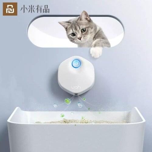Original Youpin Uah Smart Pet Deodorizer Indoor Odor Removal Cat Urine Smell Cat Litter Box With Smart Sensor