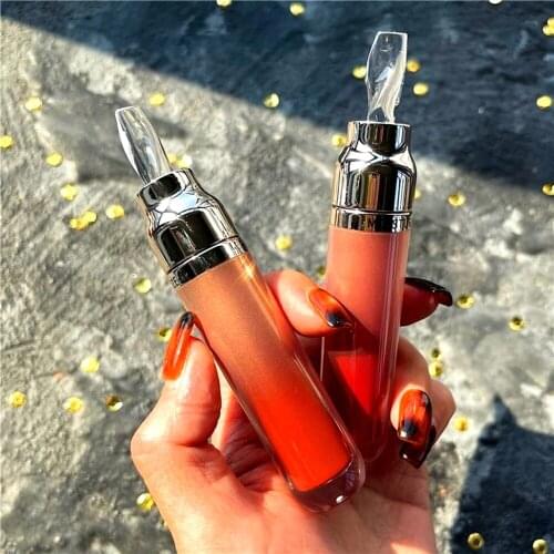 HOJO Powder Tube Light Mist Silky Lip Mud Velvet Matte Lip and Cheek Dual-use Lipstick Long-lasting Color Student Lip Makeup