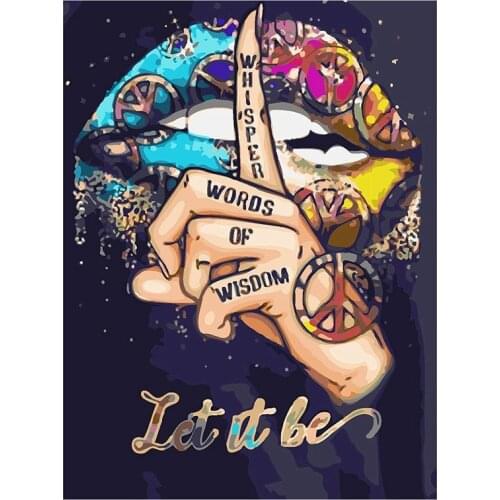 Paint By Numbers for Adults Beginner Whisper Words of Wisdom DIY Oil Painting Acrylic Paint Wall Decor(No Frame)