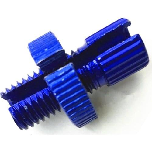 Blue motorcycle 10 mm clutch lever cable adjuster kit bolt latch nut YZF GSXR