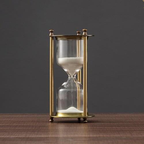 Modern light luxury creative personality hourglass timer office desktop small ornaments living room home decorations