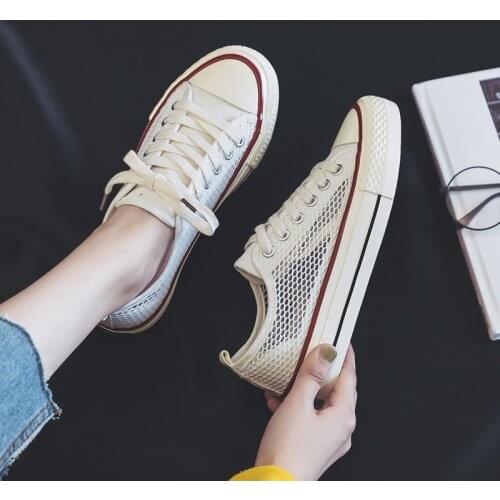 Ventilate Tennis Feminino Shoes Woman Fashion Lace-up White Shoe Student Sneakers Female Sport Walking Trainers Casual Flat Shoe