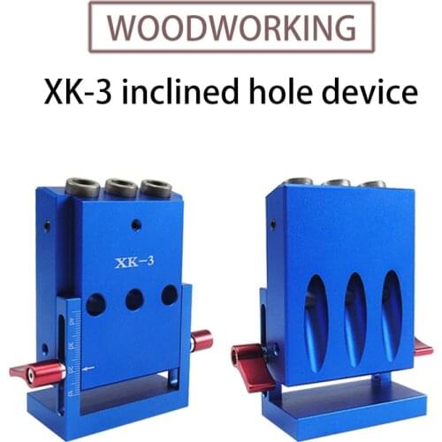 1 SET Oblique Hole Locator 9.5MM Hole Puncher Inclined Hole Positioner Drill Jig Clamp Location Drill Set DIY Woodworking Tools