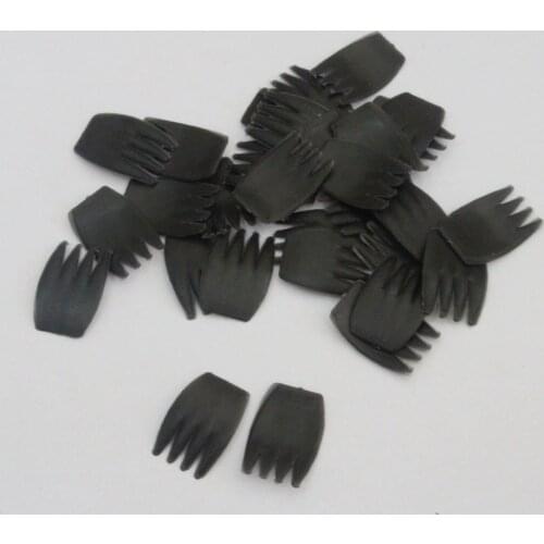 200pcs/lot new items 10x15mm/13x20mm black color plastic animal paw foy diy plush doll findings--size option