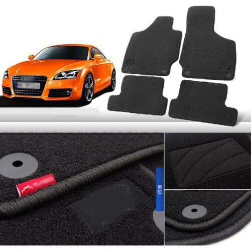 4pcs Premium Auto Fabric Nylon Anti-slip Floor Mats Carpet For Audi TT/TTS