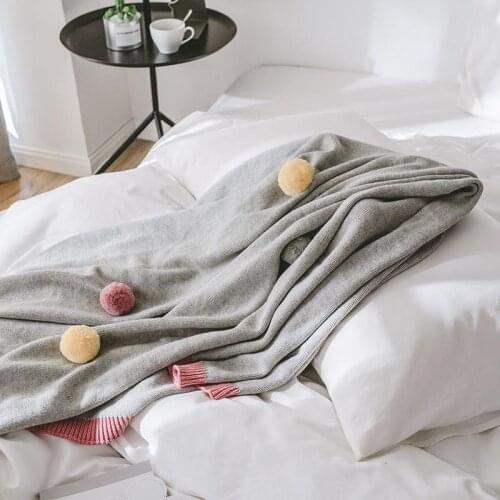 40 130X160 Cm Textile Blanket Knitted Blanket Solid Color Shawl Leisure Blanketes Nap Blanket Creative Home Decoration