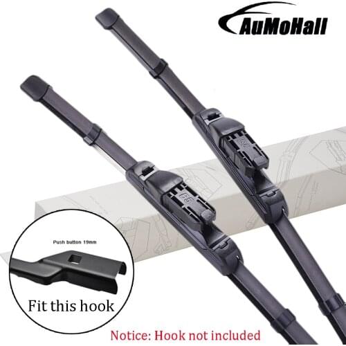 Car Windshield Blades Fit Push Button Arm Front Window Frameless Wiper Blades 14"16"17"18"19"20"21"22"24"26" Universal