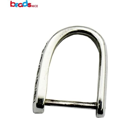 Beadsnice 925 Sterling Silver Women Pendant Bail Pinch Bail for Jewelry Pendants Custom DIY 12.5x10mm pin size 0.7mm ID30789