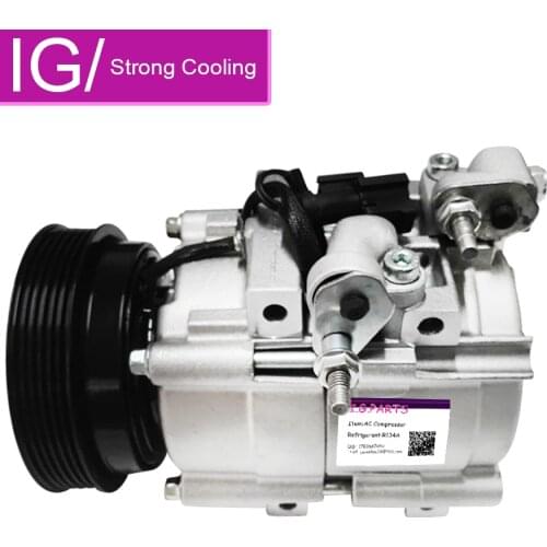 For Car HS18 Fits 01-06 Hyundai Santa Fe 2.7L A/C Compressor with Clutch 58183 97701-26300, 9770126300, 97701-39181, 9770139181