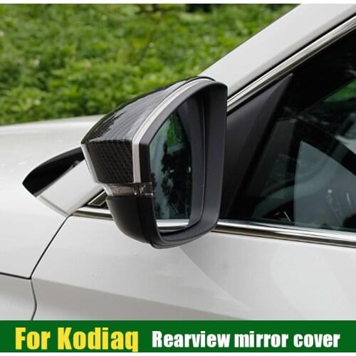 For Skoda Kodiaq rearview mirror protective cover rain eyebrow rearview mirror anti-scratch cover exterior Auto Accessories