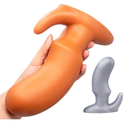 Adult Diary Golden Horn Super Huge Butt Plug Heavy Speculum Anal Sex Toy Silicone Prostate Massager Anus Stimulator Sex Products