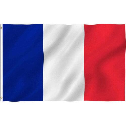 France Flag 90x150cm Polyester Double Sides Printed French National Flags And Banners For Decoration Celebration Parade Sports