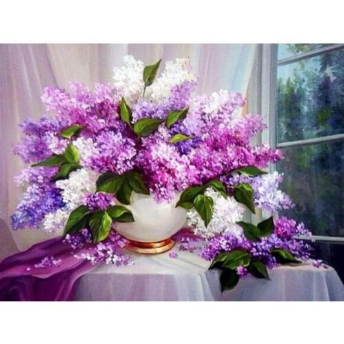 GATYZTORY 5D DIY Diamond Painting Flower Rhinestones Pictures Diamond Embroidery Sale Cross Stitch Mosaic Crafts Kit