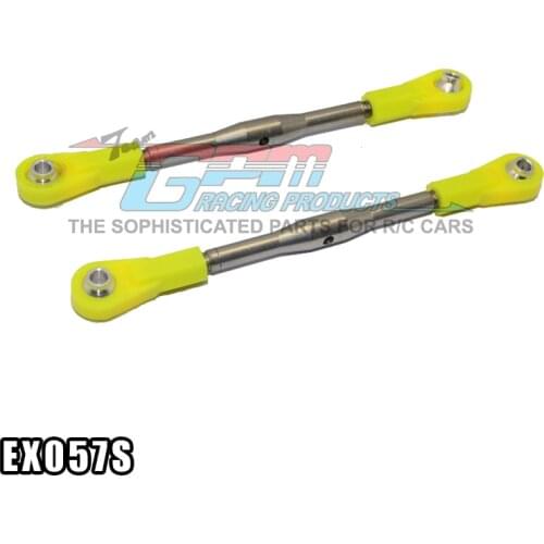 GPM STEEL REAR ADJUSTABLE LINKAGE WITH PLASTIC BALL ENDS For AXIAL EXO TERRA BUGGY RC Upgrade