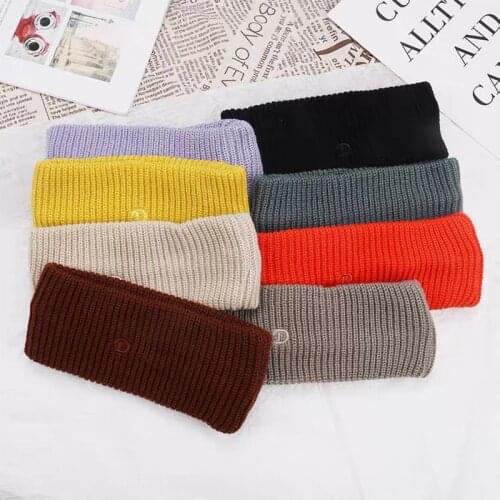 KENSHELLEY Fashion Hairband Cotton Simple Elastic Pure Color Face Wash Make-Up Sports Headband Go Out Versatile Hair Accessories