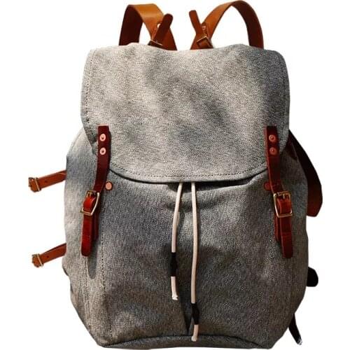 M491 Super Quality! Wear-Resistant Portable Vintage Waterproof Heavy Canvas Backpack Unisex Computer Travel M39 Paratrooper Bag
