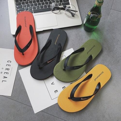 Mens Slippers Summer Flip Flops Fashion Beach Casual Shoes Slippers High Quality Indoor And Outdoor Men Non-slip Flip Flops