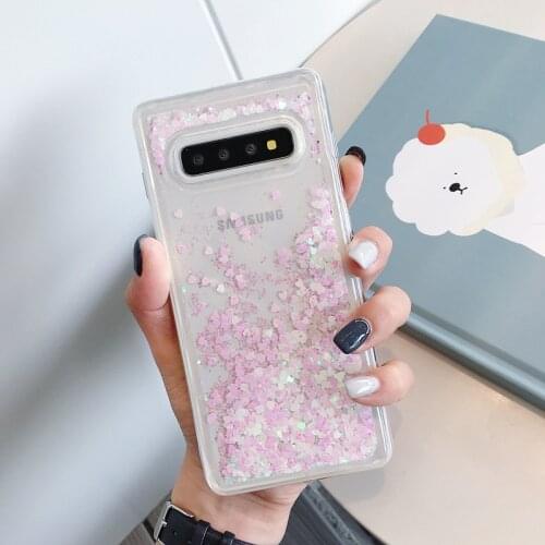 S7edge/S10/S8/S9plus/S10 Shine Glitters Dynamic Phone Case Soft Cover For Samsung Note8/9/10pro S10lite Shell Protection