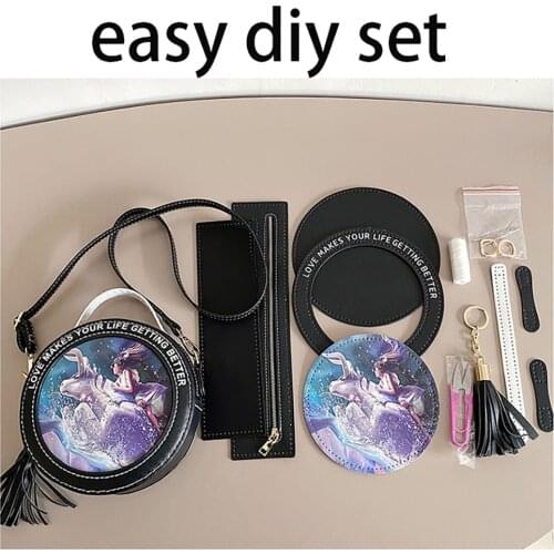 12 Constellation Round PU Material Set Parts for Handbag Bag DIY